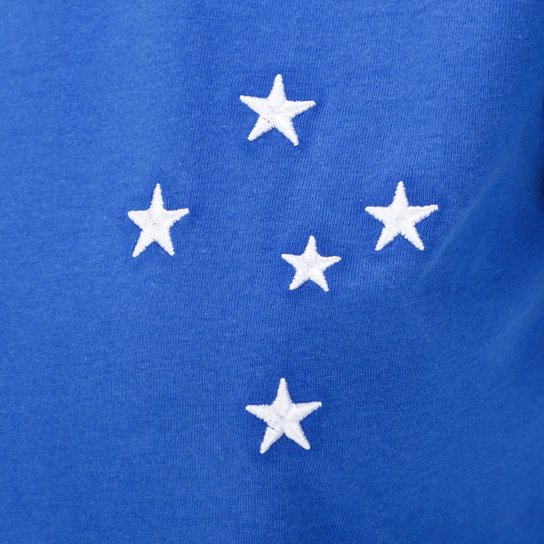 Camiseta Baby Look Cruzeiro Casual Feminina - Azul Royal - Image 3