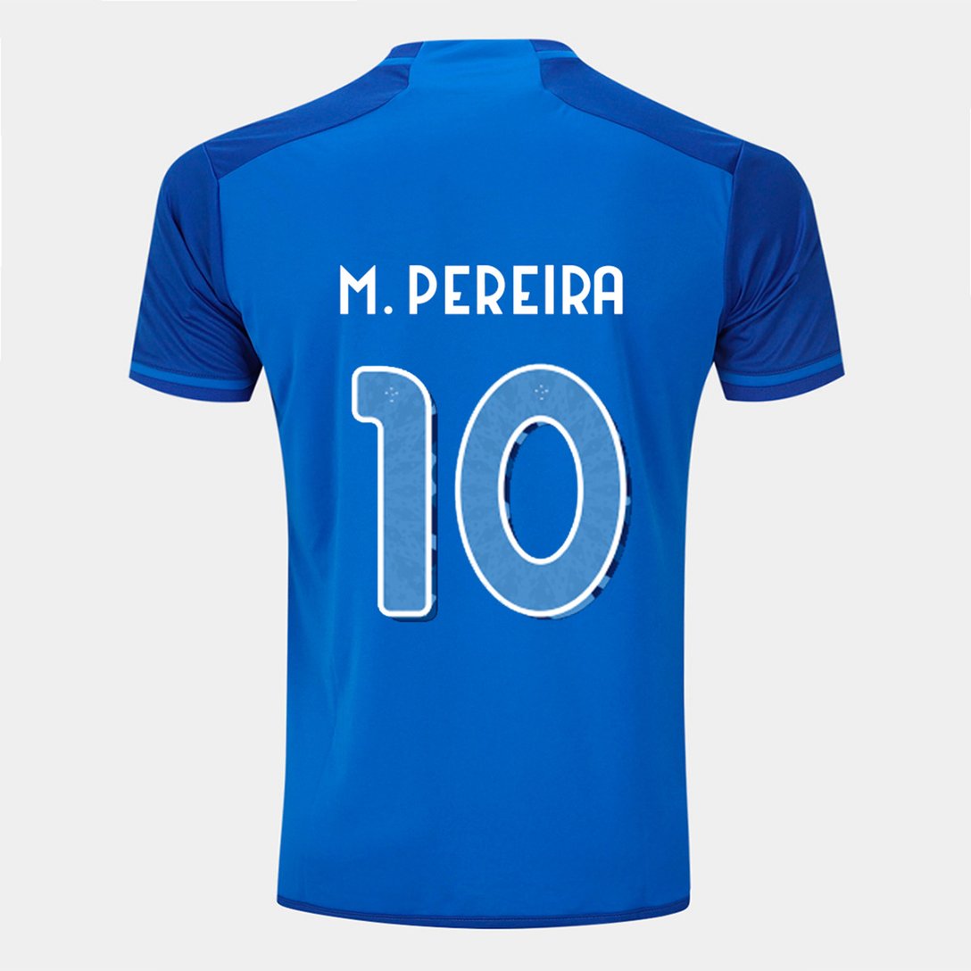 Camisa Cruzeiro I 24/25 - M. Pereira nº 10 - Azul Royal