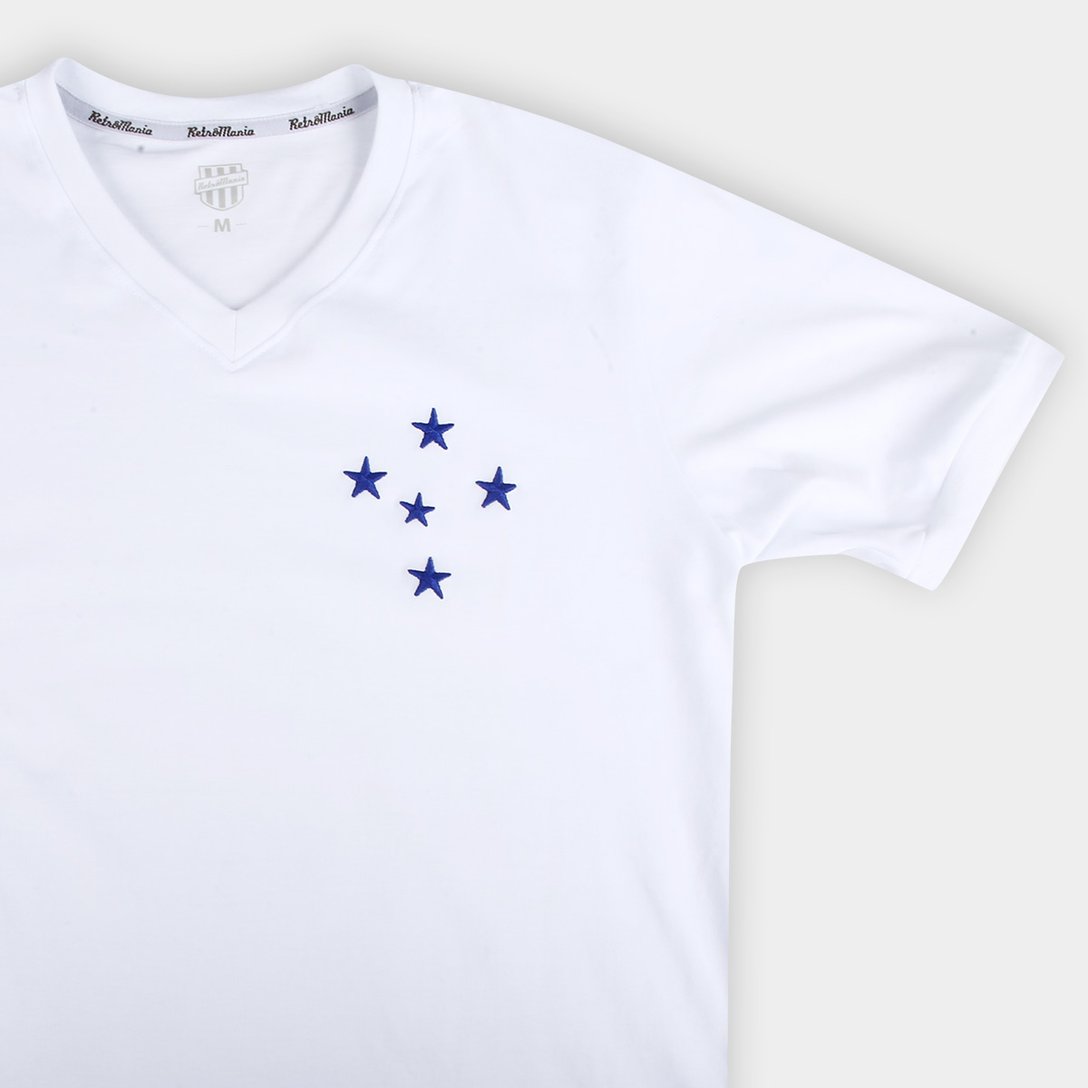 Camisa Cruzeiro RetrôMania Libertadores 1976 II Masculina - Branco - Image 4